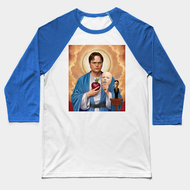 Saint Dwight Schrute Baseball T-Shirt by Gedogfx